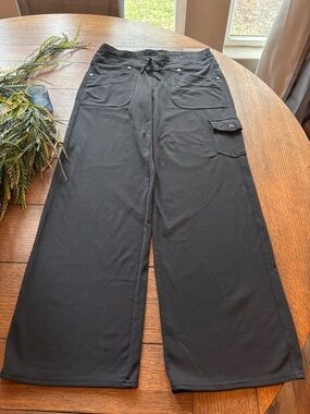 Kuhl Black Wide-Leg Track Joggers